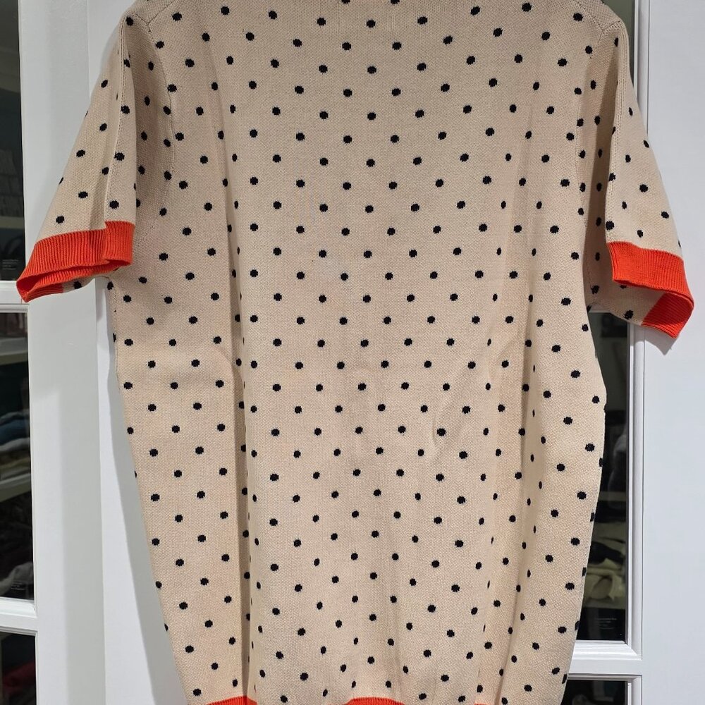 Polka Dot Knit Bird Sweater - Picture 7 of 7